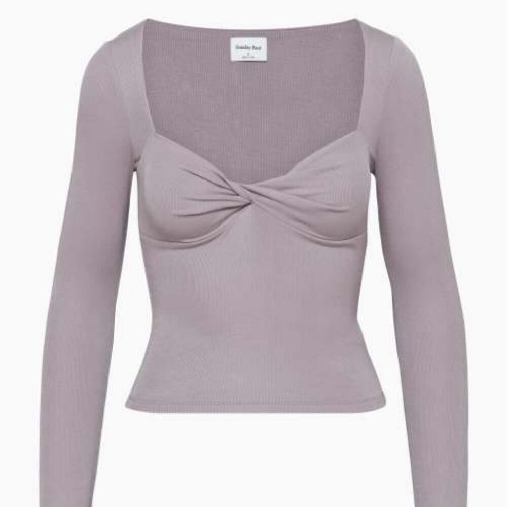 Aritizia Sunday Best Lula Longsleeve in Rocky Grey Size Medium